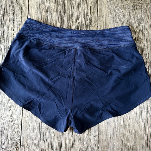 Outdoor Voices Hudson Lined Running Shorts Women XLarge  2.5” Inseam Navy Blue - Picture 8 of 10